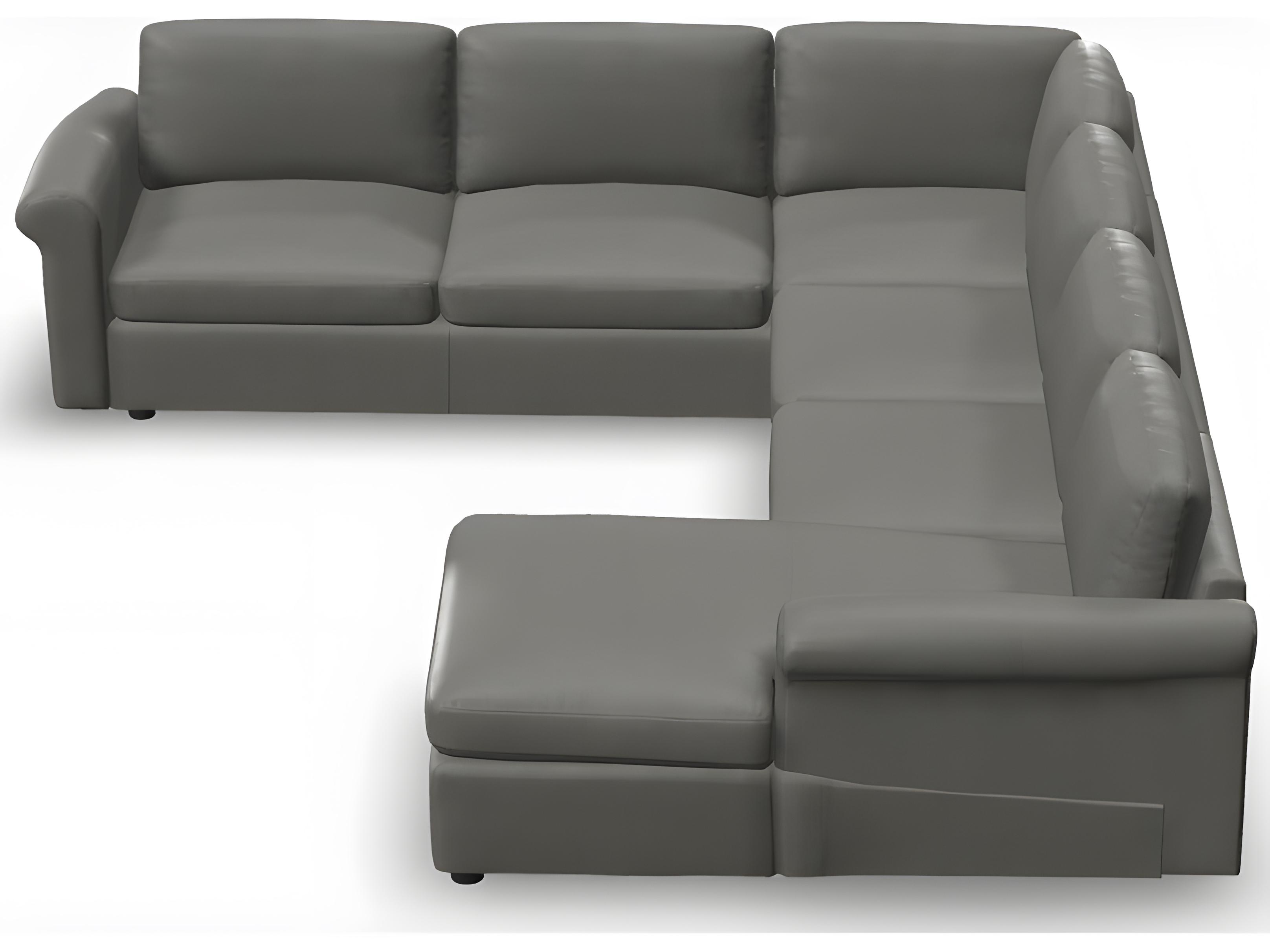 Palliser Ensemble Max Roll Arm Leather Upholstery Upholstered Sectional Sofa