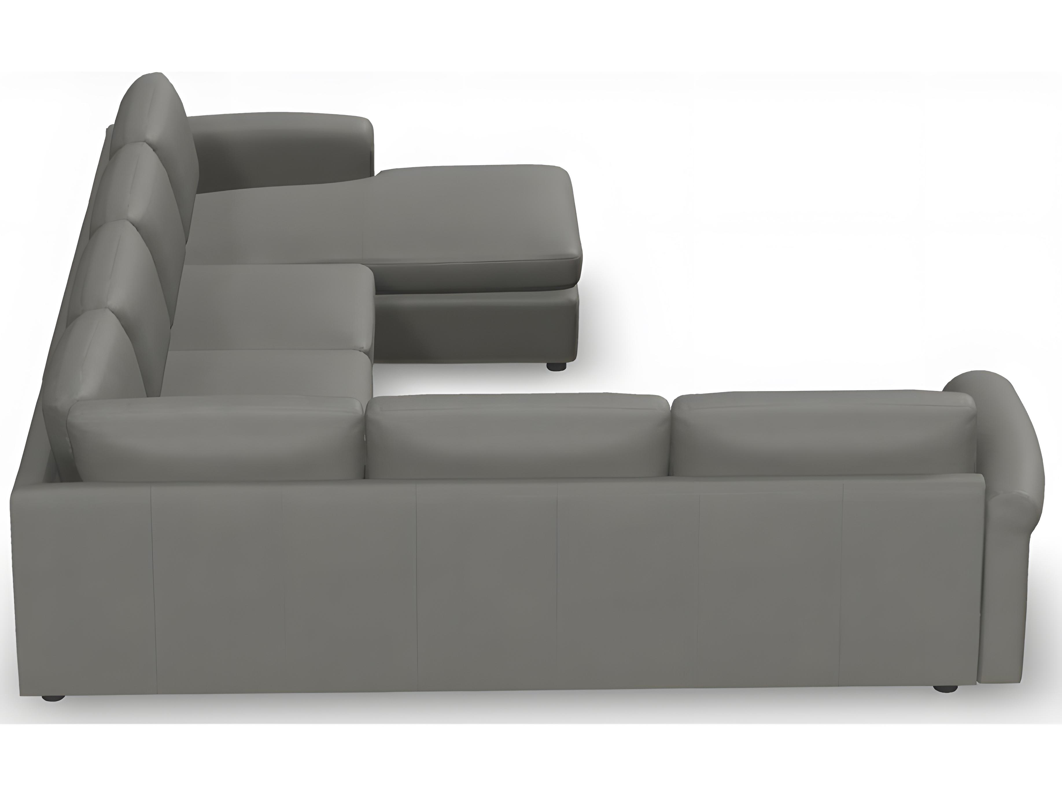 Palliser Ensemble Max Roll Arm Leather Upholstery Upholstered Sectional Sofa