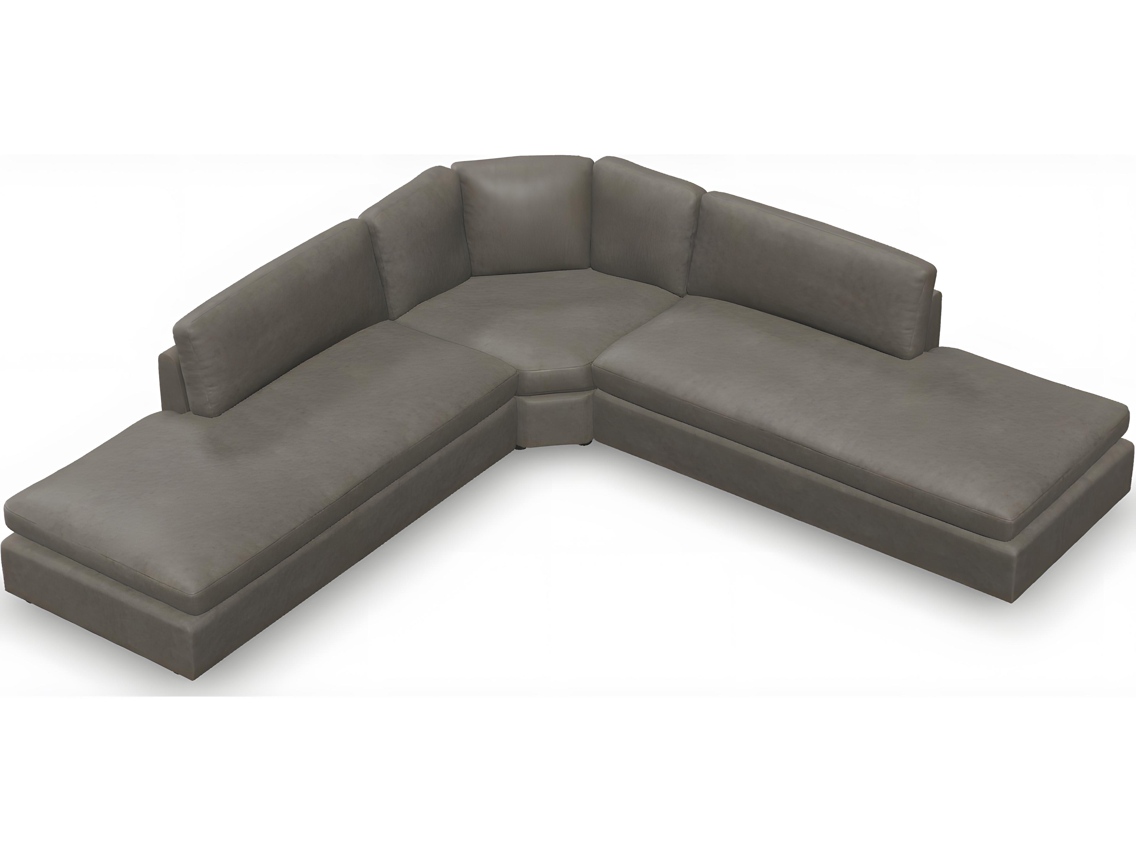 Palliser Ensemble Roll Arm Leather Upholstery Sectional Sofa