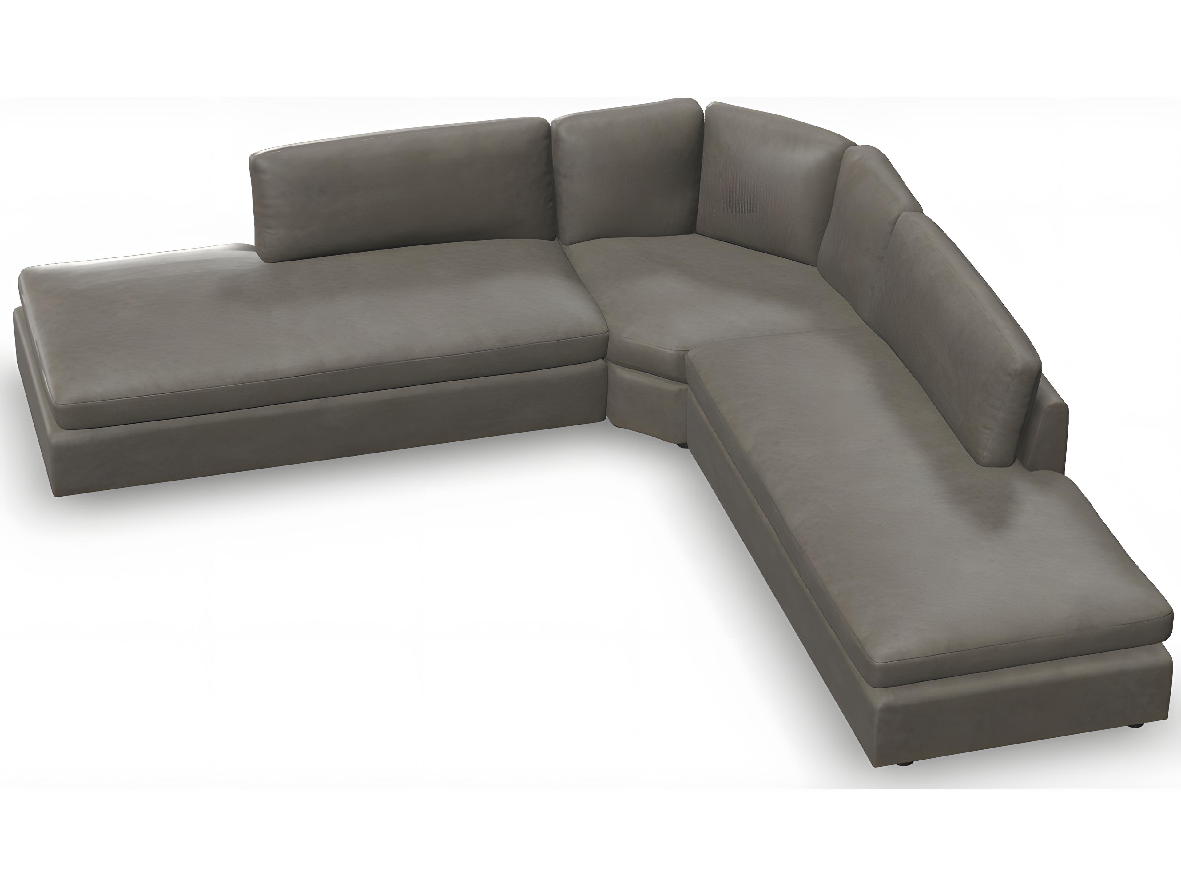 Palliser Ensemble Roll Arm Leather Upholstery Sectional Sofa