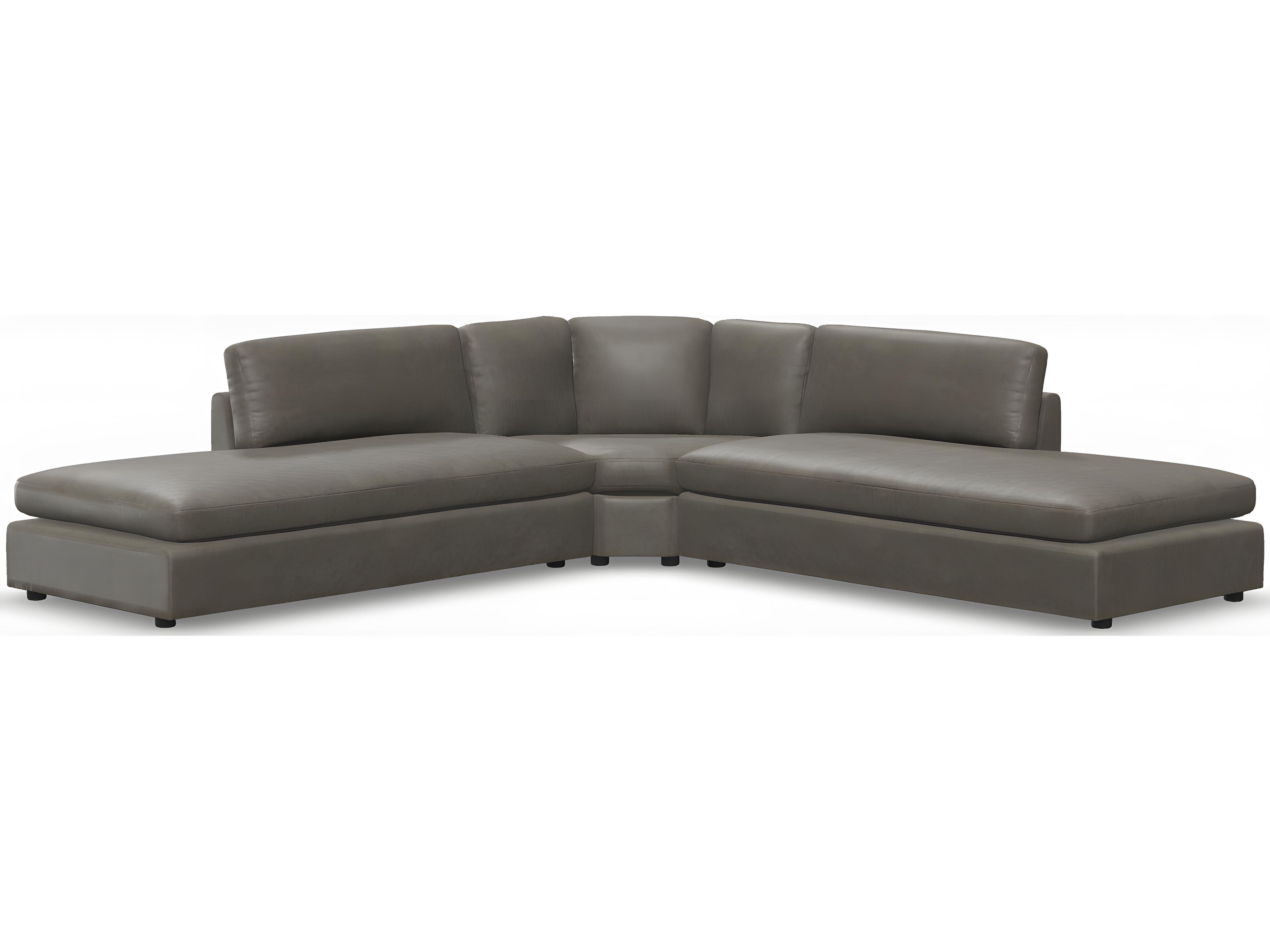 Palliser Ensemble Roll Arm Leather Upholstery Sectional Sofa