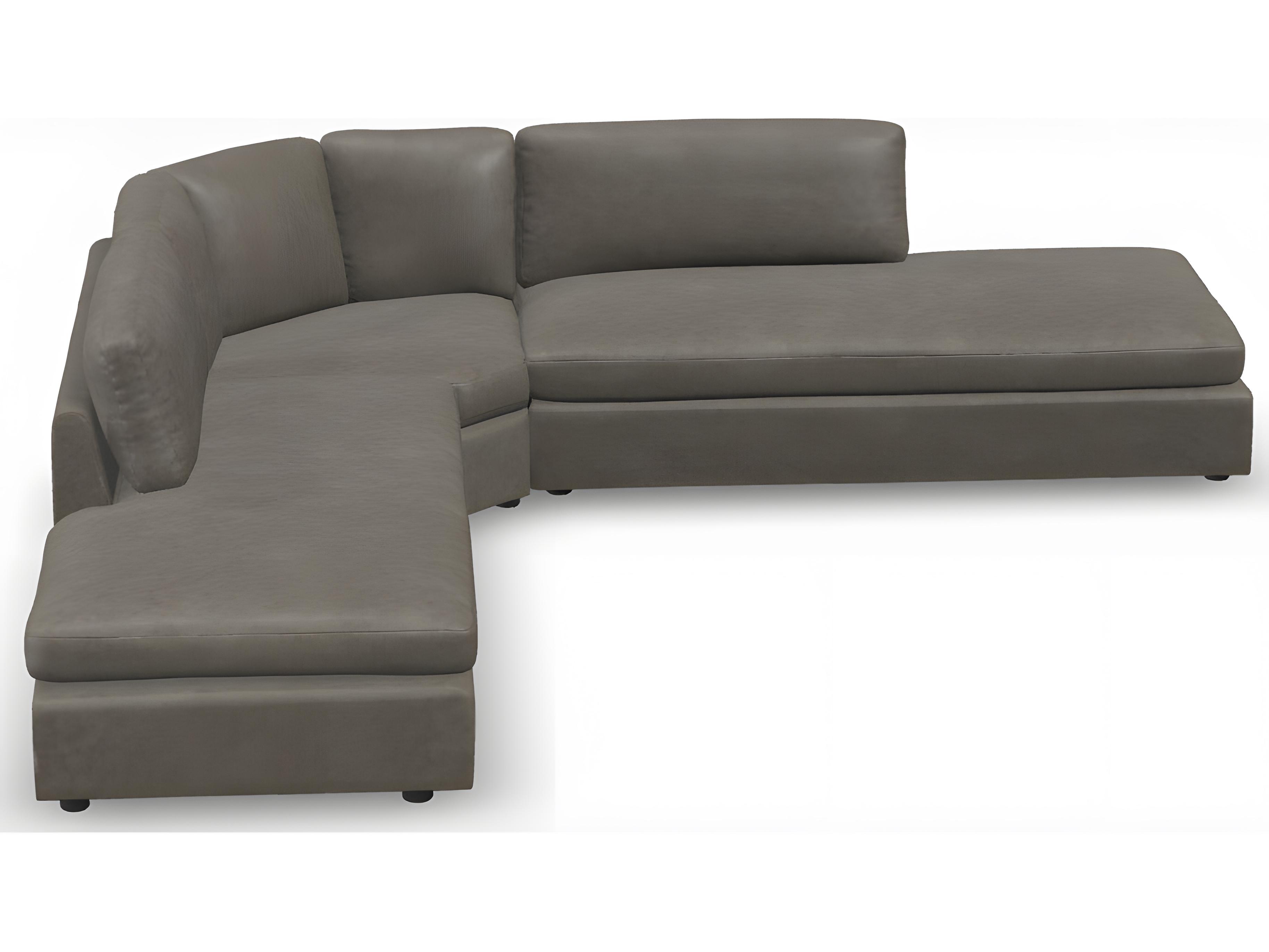 Palliser Ensemble Roll Arm Leather Upholstery Sectional Sofa