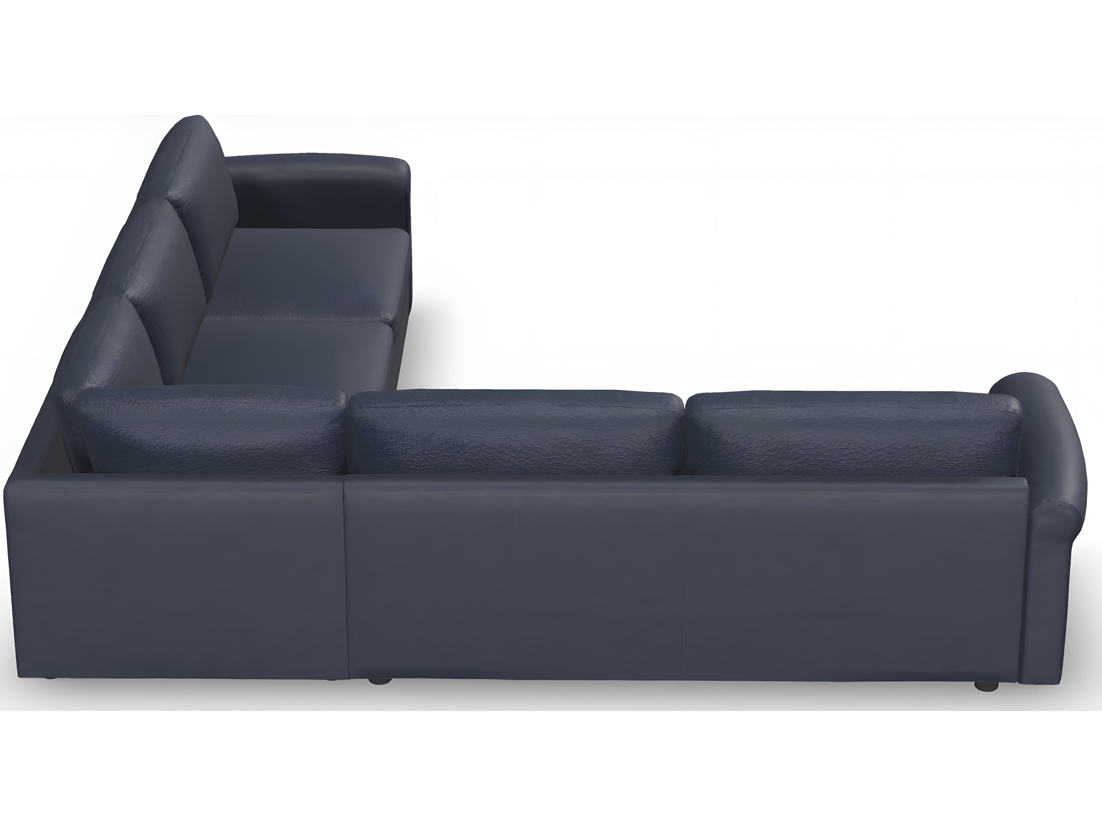 Palliser Ensemble Roll Arm Leather Upholstery Sectional Sofa