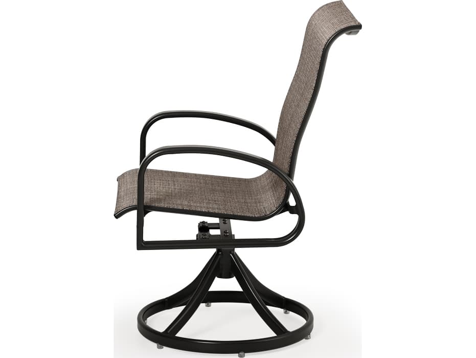 Watermark Living Sandoval Aluminum Sling Swivel Rocker Outdoor Patio Dining Arm Chair
