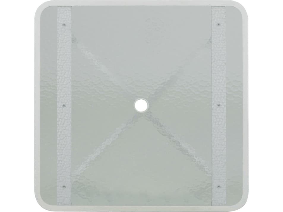 Watermark Living Sandoval Aluminum Square Glass Table Top with Umbrella Hole