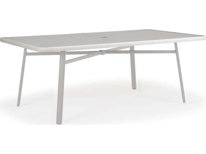 Watermark Living Sandoval Rectangular Glass Table Top with Umbrella Hole