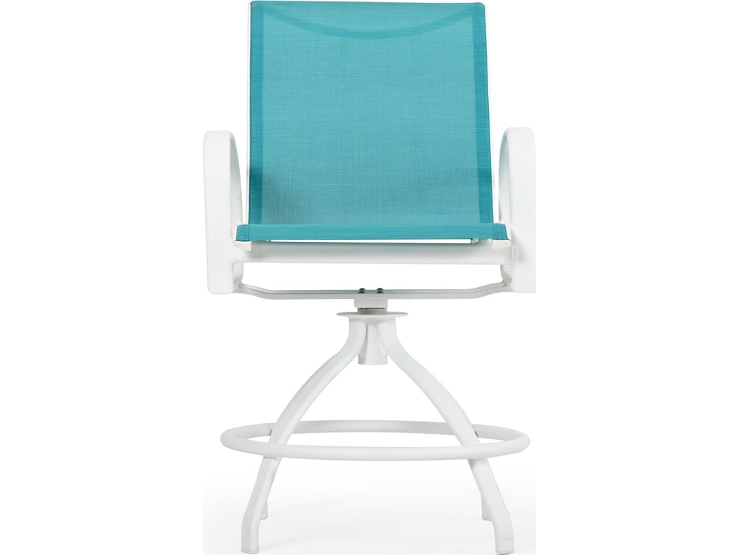 Watermark Living Sandoval Aluminum Sling Swivel Patio Counter Stool