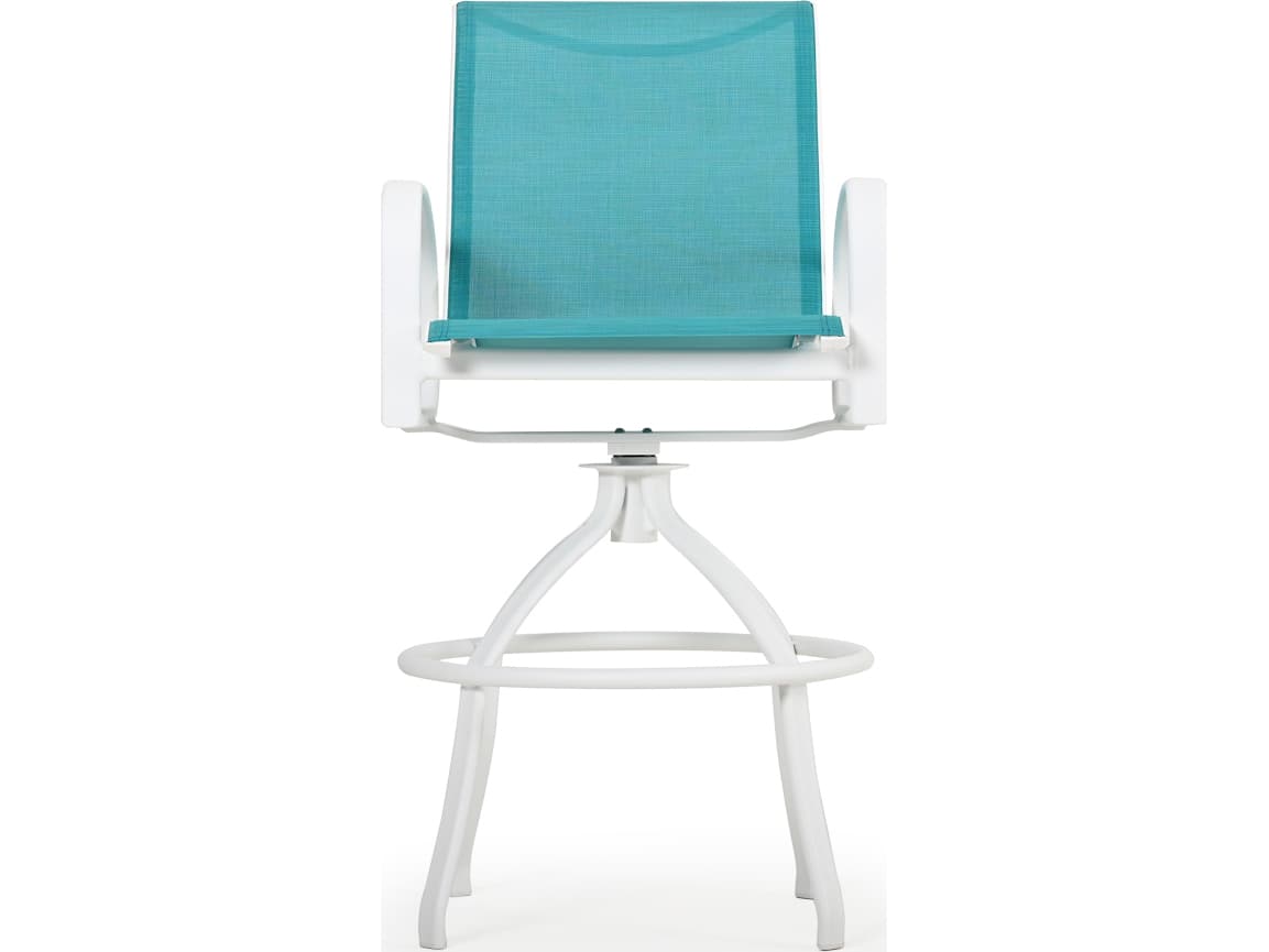 Watermark Living Sandoval Aluminum Sling Swivel Patio Bar Stool