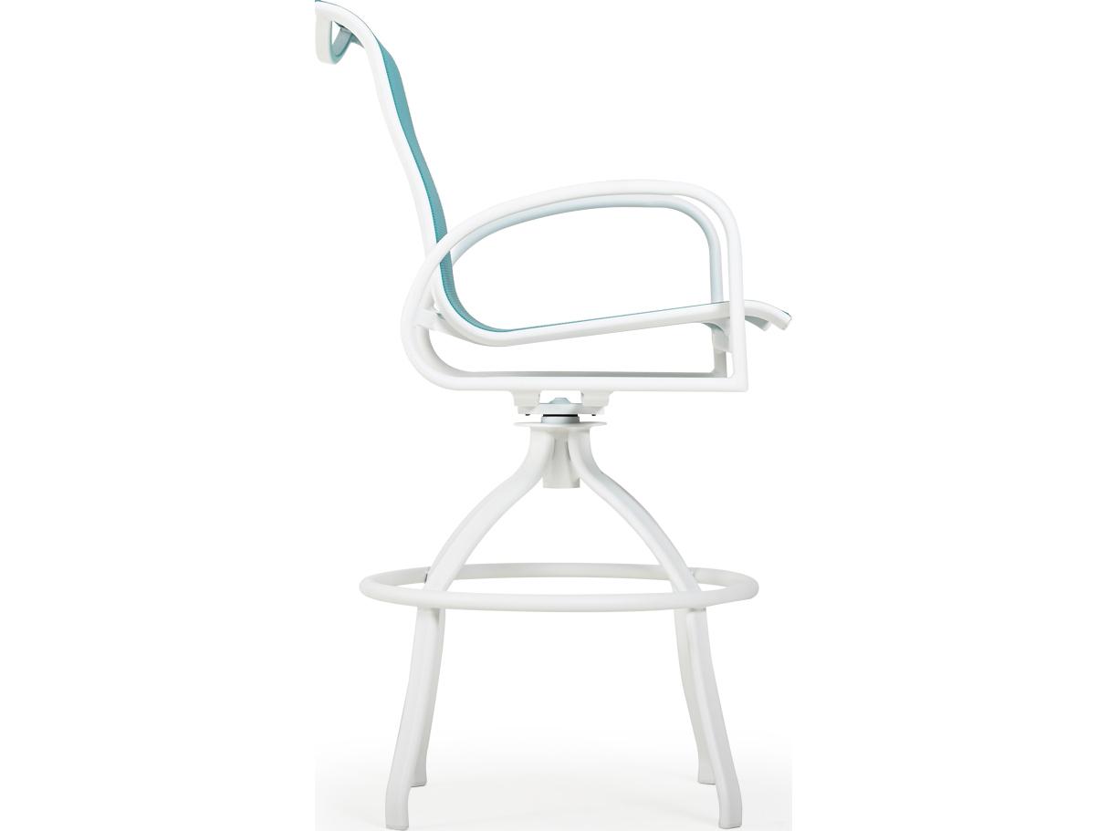 Watermark Living Sandoval Aluminum Sling Swivel Patio Bar Stool