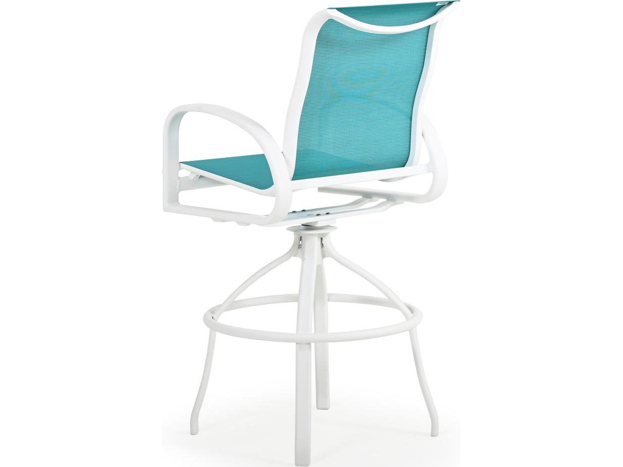 Watermark Living Sandoval Aluminum Sling Swivel Patio Bar Stool