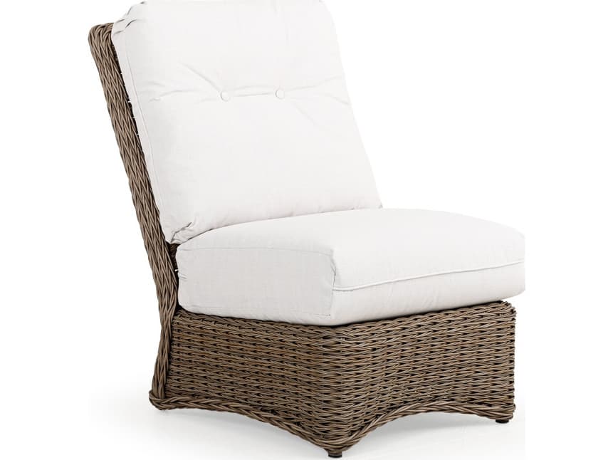 Watermark Living Riverside Wicker Modular Outdoor Patio Lounge Chair