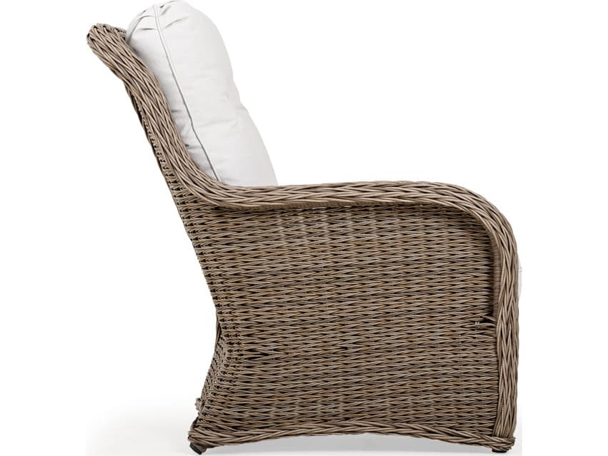 Watermark Living Riverside Wicker Left Arm Facing Outdoor Lounge Chair