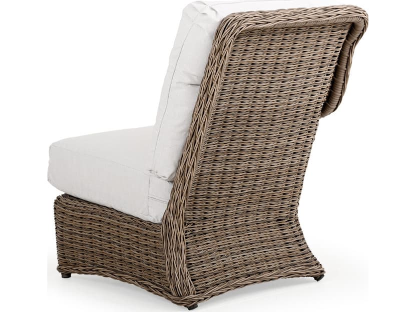 Watermark Living Riverside Wicker Left Arm Facing Outdoor Lounge Chair