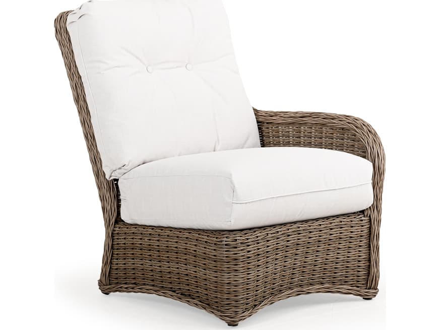 Watermark Living Riverside Wicker Right Arm Facing Patio Lounge Chair