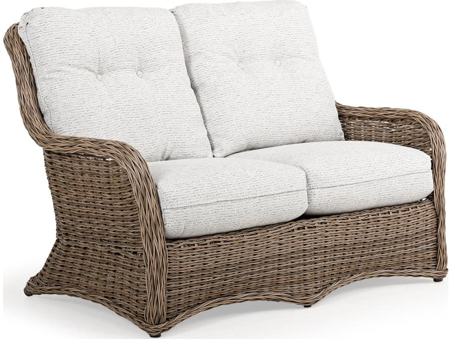 Watermark Living Riverside Wicker Patio Loveseat
