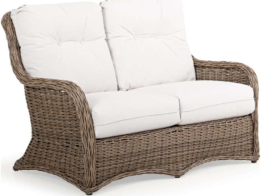 Watermark Living Riverside Wicker Patio Loveseat