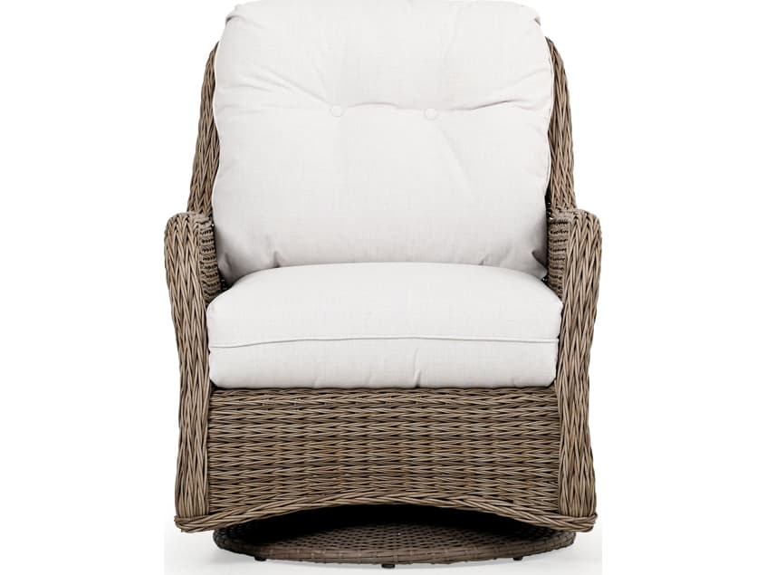 Watermark Living Riverside Wicker Swivel Glider Outdoor Lounge Chair