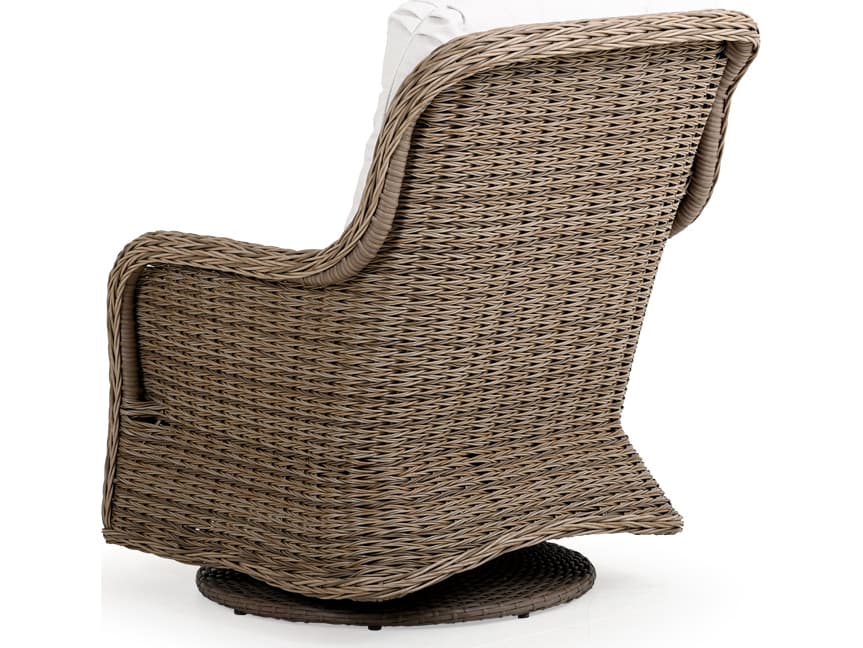Watermark Living Riverside Wicker Swivel Glider Outdoor Lounge Chair