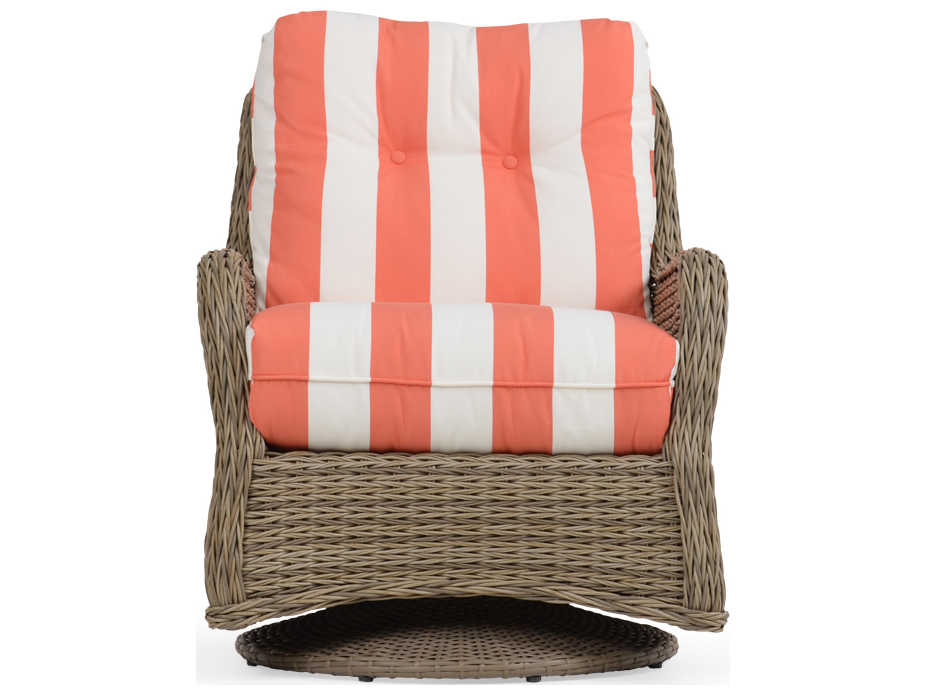 Watermark Living Quick Ship Riverside Wicker Swivel Glider Outdoor Patio Lounge Chair