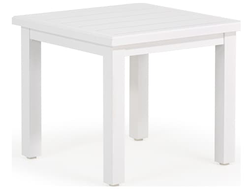 Watermark Living Santorini Aluminum Square Outdoor Patio End Table