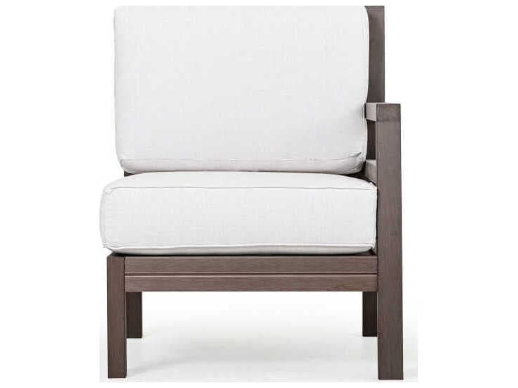 Watermark Living Miramar Faux Wood Right Arm Facing Patio Lounge Chair