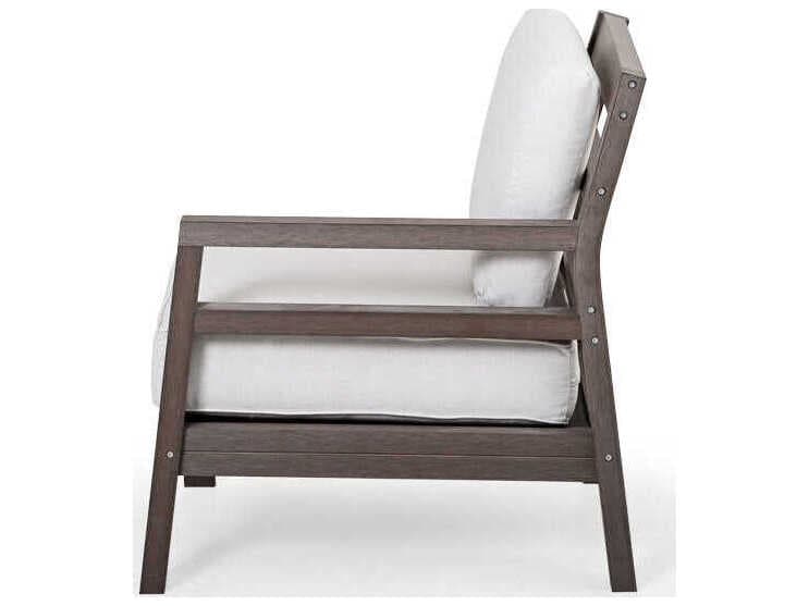 Watermark Living Miramar Faux Wood Right Arm Facing Patio Lounge Chair