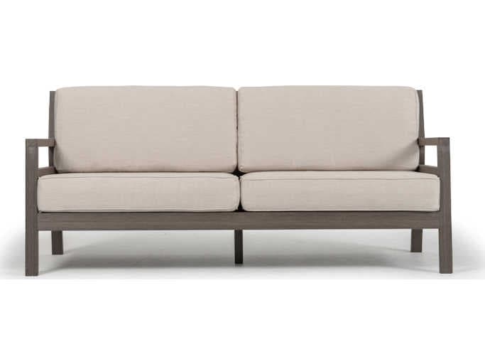 Watermark Living Quick Ship Miramar Teak Outdoor Patio Sofa