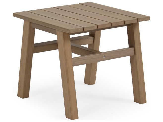 Watermark Living Miramar Teak Square Outdoor End Table
