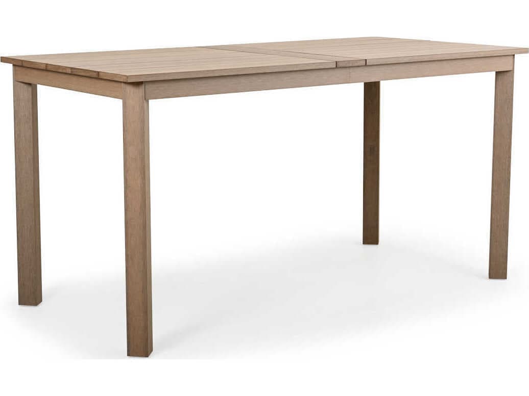 Watermark Living Miramar Faux Wood Rectangular Outdoor Patio Bar Height Table