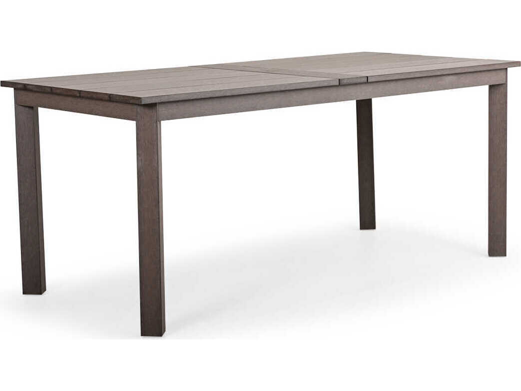 Watermark Living Miramar Faux Wood Rectangular Outdoor Patio Counter Height Table