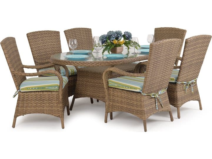 Watermark Living Alexandria Wicker Patio Dining Set