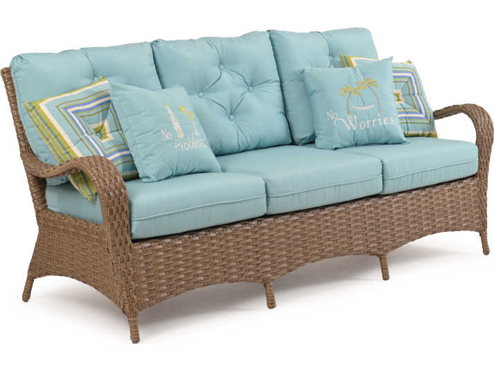 Watermark Living Quick Ship Alexandria Wicker Outdoor Sofa
