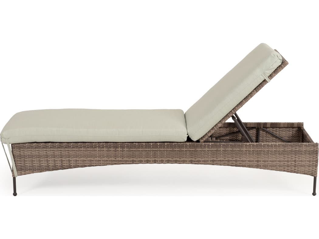 Watermark Living Augusta Wicker Adjustable Outdoor Chaise Lounge
