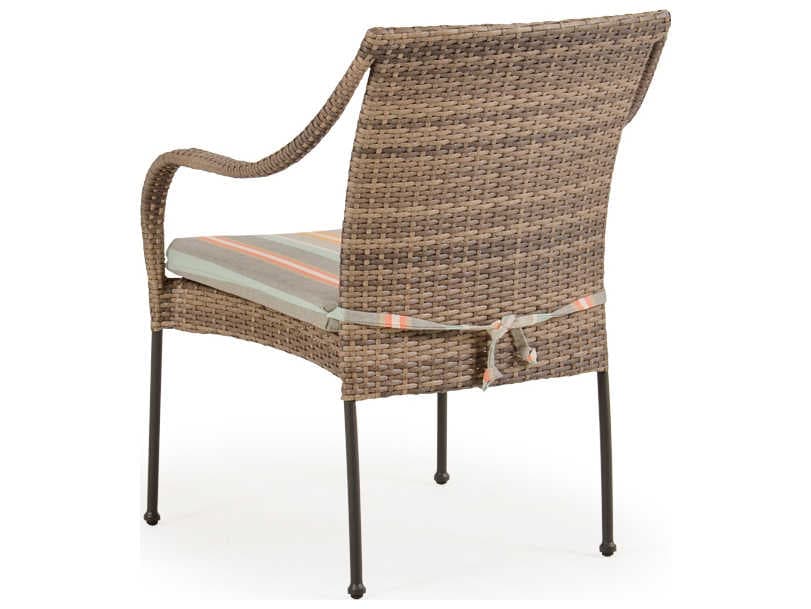 Watermark Living Augusta Wicker Outdoor Patio Dining Arm Chair