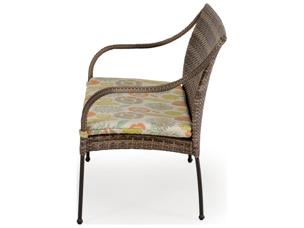 Watermark Living Augusta Wicker Cushion Outdoor Patio Bench