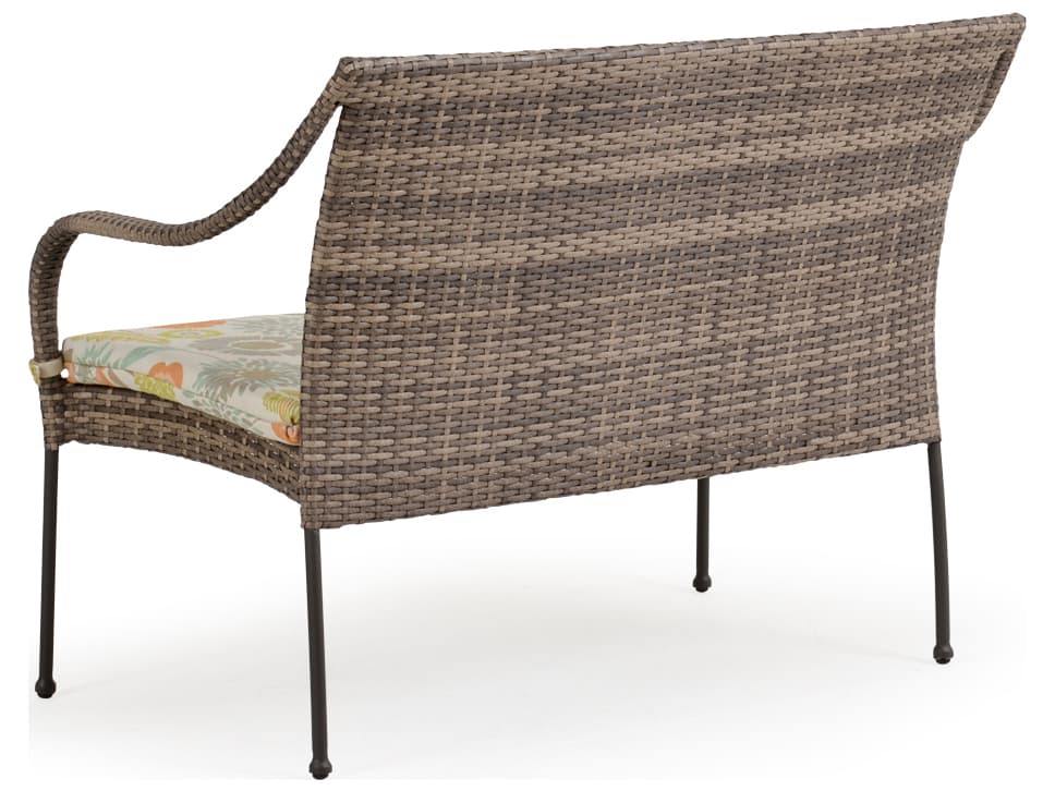 Watermark Living Augusta Wicker Cushion Outdoor Patio Bench