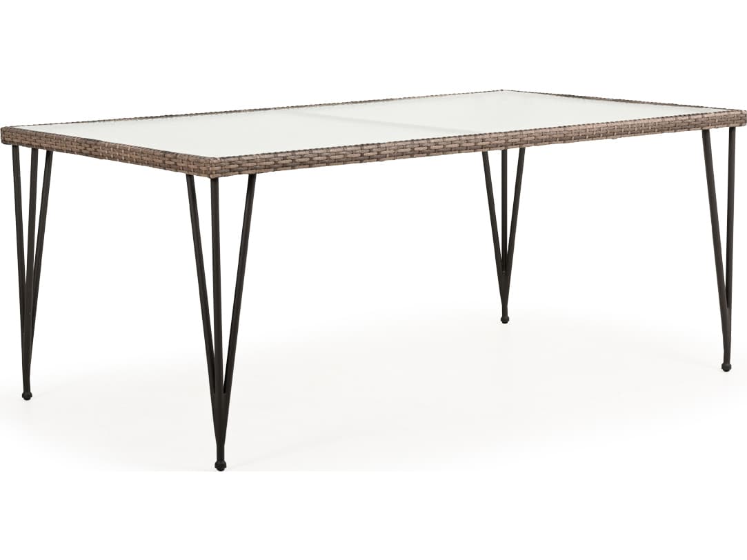 Watermark Living Augusta Wicker Rectangular Patio Dining Table