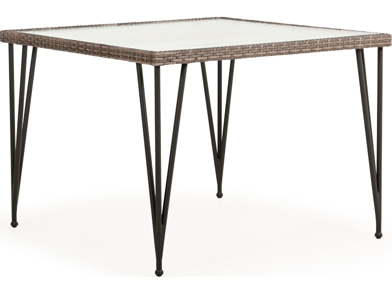 Watermark Living Augusta Wicker Square Outdoor Patio Dining Table