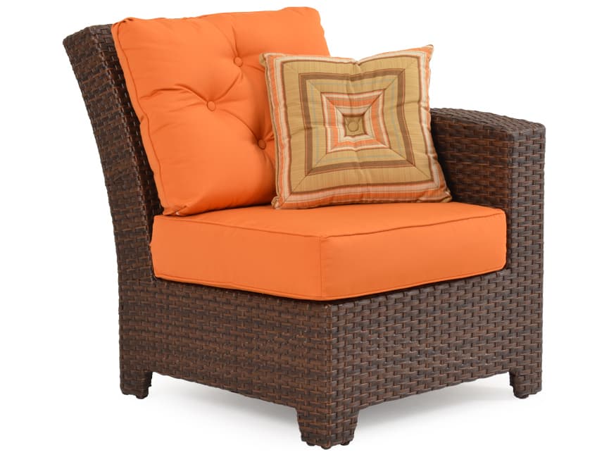 Watermark Living Seaside Wicker Right Arm Facing Outdoor Patio Lounge Chair