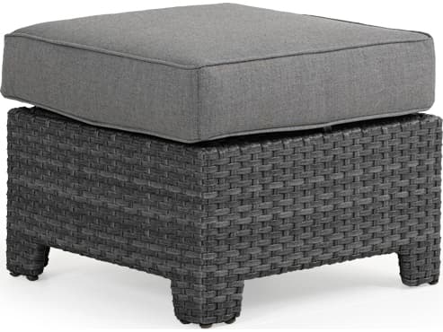 Watermark Living Seaside Wicker Outdoor Patio Ottoman