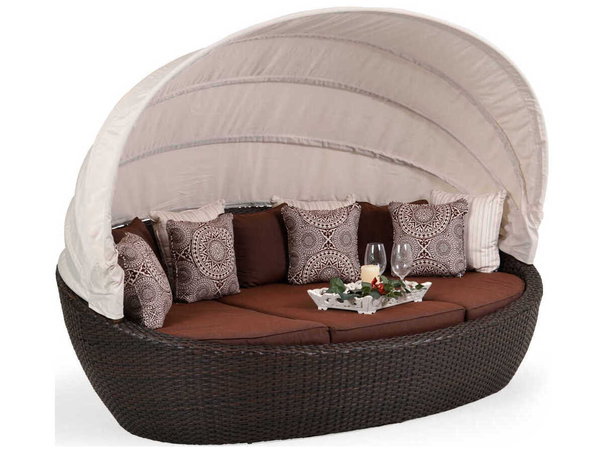 Watermark Living Alexandria Wicker Dog Outdoor Chaise Lounge