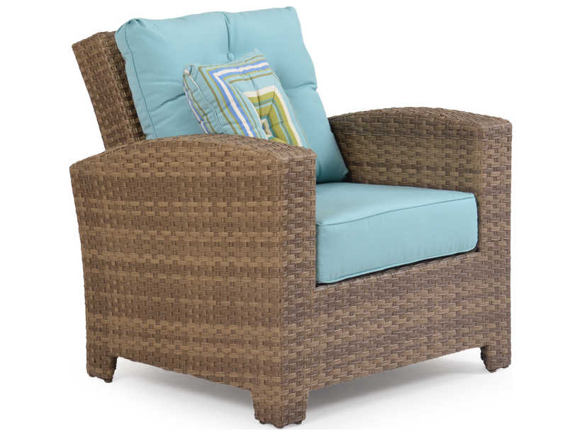 Watermark Living Quick Ship Seaside Wicker Patio Lounge Chair