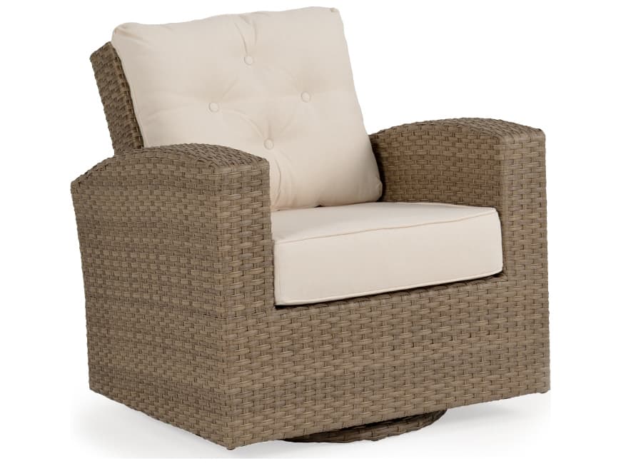 Watermark Living Seaside Wicker Swivel Glider Outdoor Lounge Chair