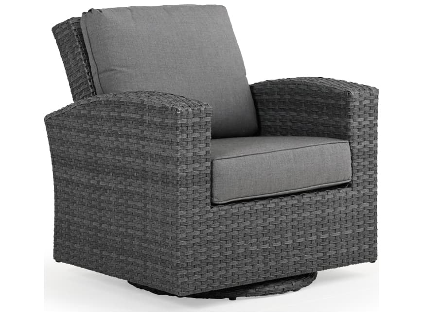 Watermark Living Seaside Wicker Swivel Glider Outdoor Lounge Chair