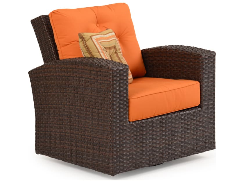 Watermark Living Seaside Wicker Swivel Glider Outdoor Lounge Chair