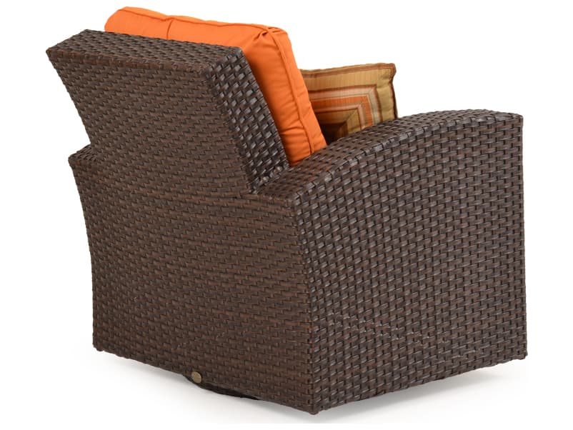 Watermark Living Seaside Wicker Swivel Glider Outdoor Lounge Chair