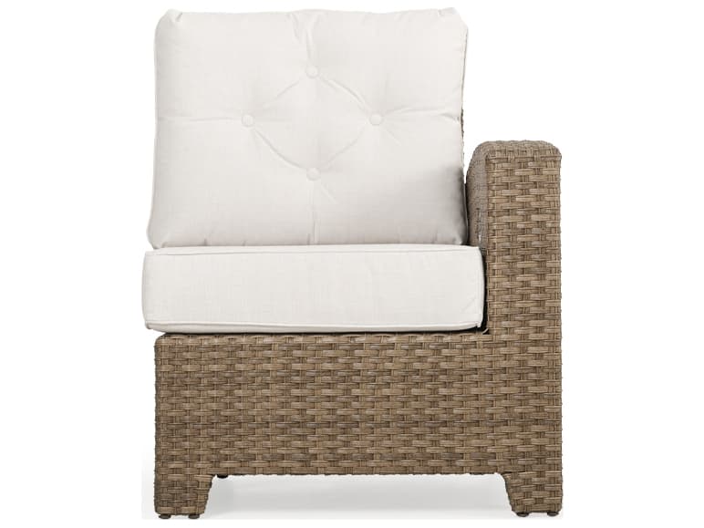 Watermark Living Seaside Wicker Right Arm Facing Reclining Outdoor Patio Lounge Chair