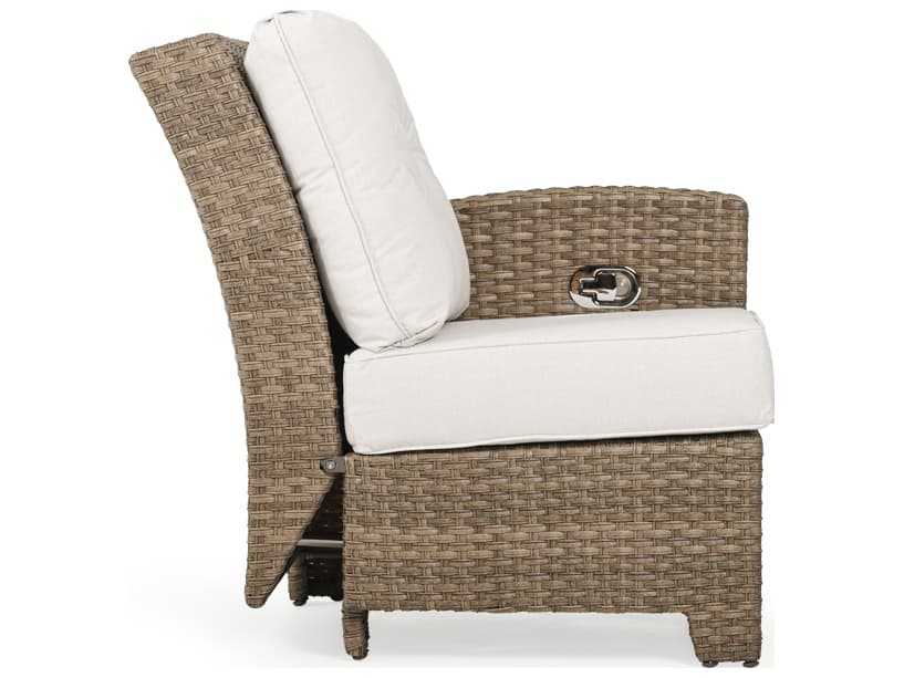 Watermark Living Seaside Wicker Right Arm Facing Reclining Outdoor Patio Lounge Chair