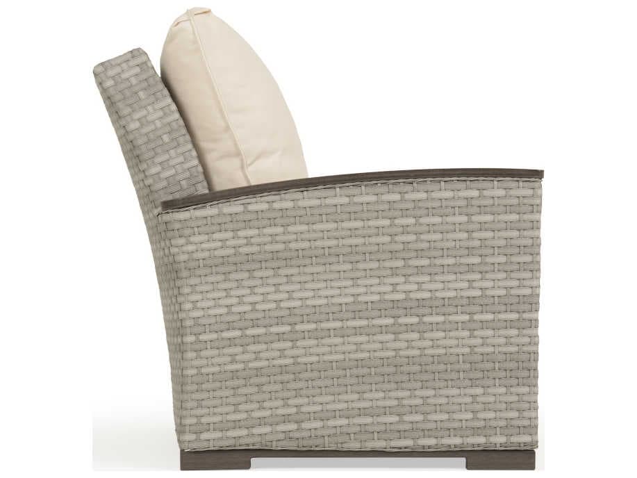 Watermark Living Adair Wicker Left Arm Facing Outdoor Patio Lounge Chair