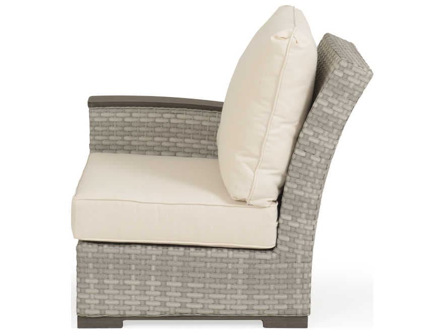 Watermark Living Adair Wicker Left Arm Facing Outdoor Patio Lounge Chair